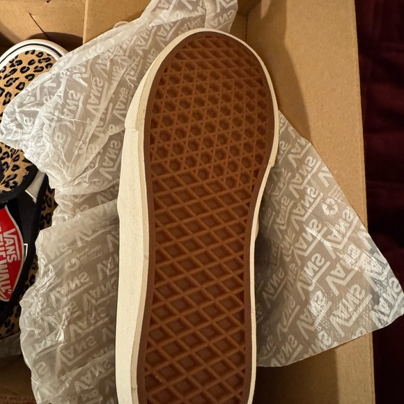 Vans Classic Red and White Slip-On Sneakers - Picture 4 of 4